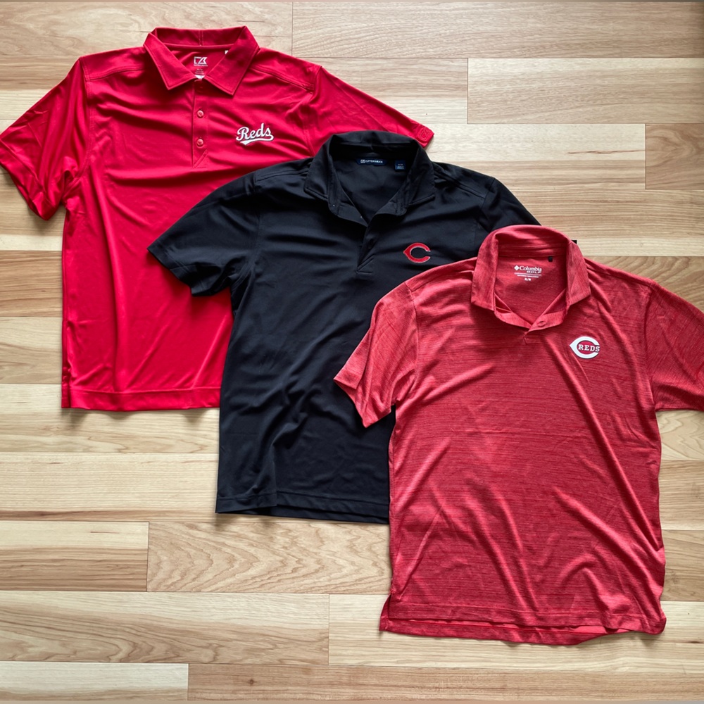 Cincinnati Reds - Men’s Polos - Size Medium